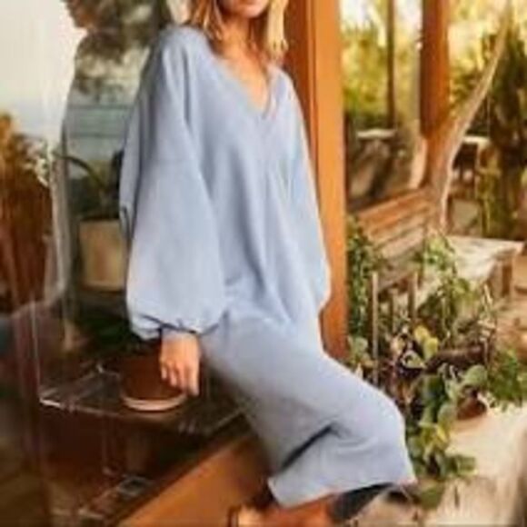 Free People Bring the Drama MIDI Dress - Picture 1 of 6